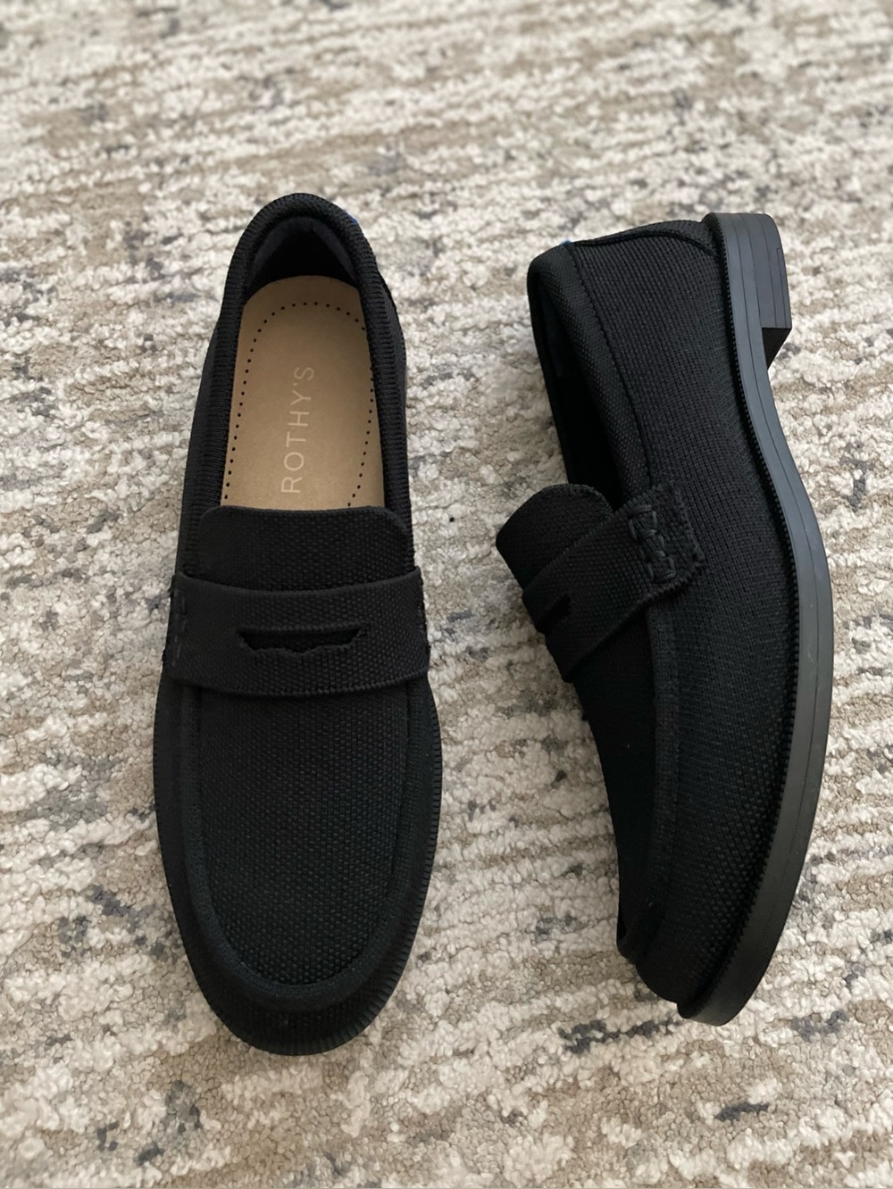 Rothy’s The Penny Loafer Black Slip on Flats Size 7